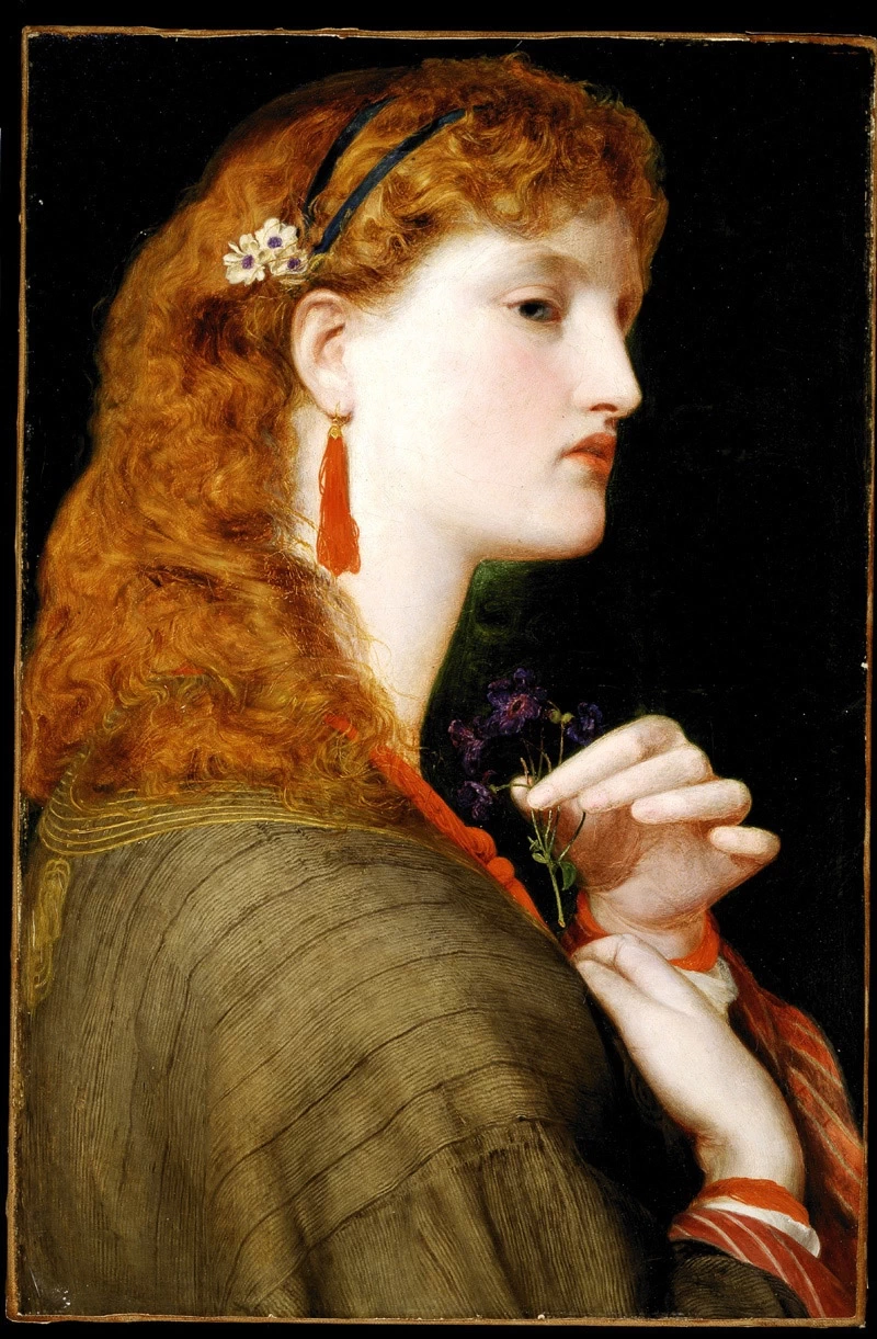 Frederick Sandys-69-Ritratto di Maria Margherita, 1865-66